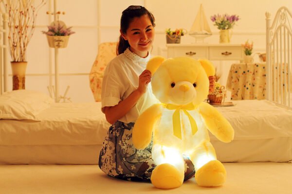 Creative Light Up LED Teddy Bear Stuffed Animals Plush Toy Colorful Glowing Christmas Gift For Kids Pillow - Image 6