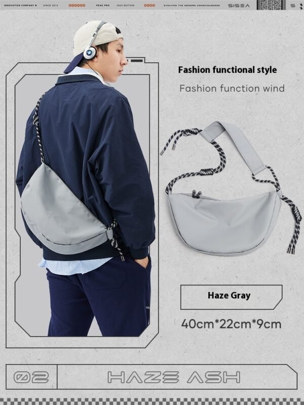 Lightweight Exercise Men's Large Capacity Commuter Messenger Bag - Image 7