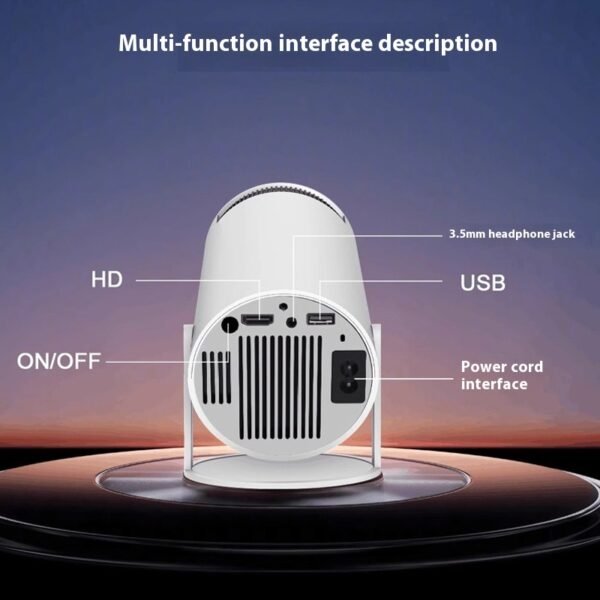 Barrel Machine Projector 1080p Home Office Bedroom - Image 2