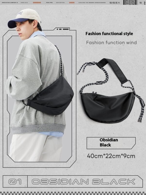 Lightweight Exercise Men's Large Capacity Commuter Messenger Bag - Image 2